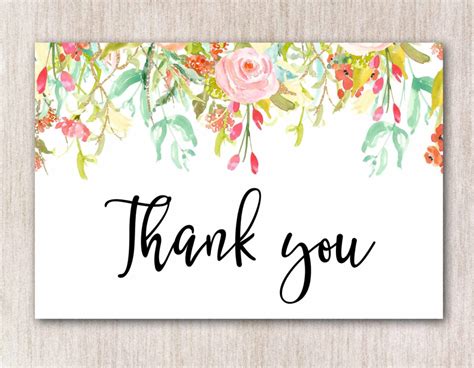 Free Thank You Card Template Word Of 30 Free Printabl - vrogue.co