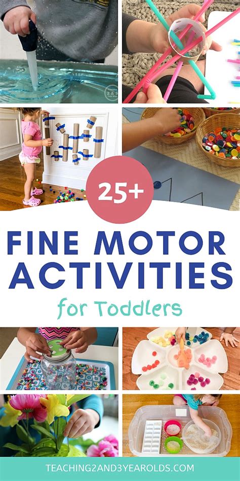 25+ Easy Toddler Fine Motor Activities