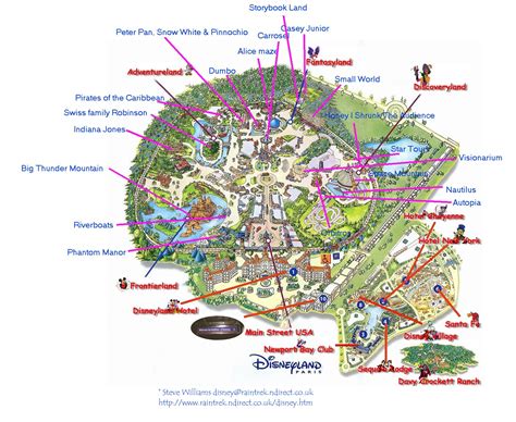 Disneyland Paris Guide Map - disneyland paris • mappery