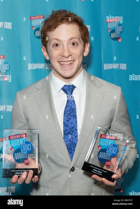 New York, USA - May 24, 2018: Ethan Slater attends Broadway.com Audience Choice Awards ...