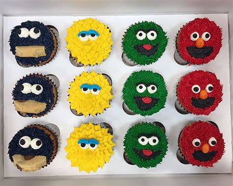 Sesame Street Cupcakes - Classy Girl Cupcakes