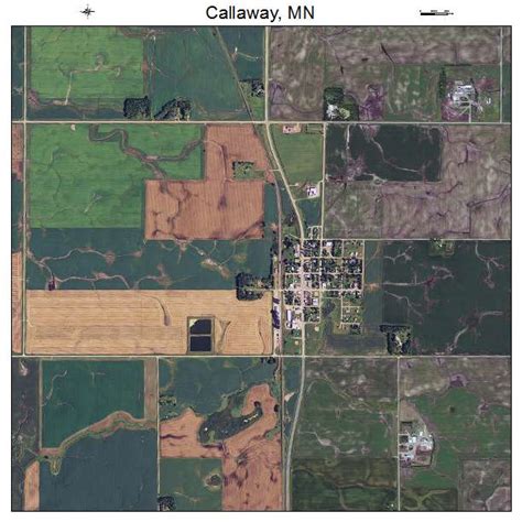 Aerial Photography Map of Callaway, MN Minnesota