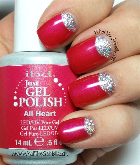 Gel Polish Glitter Nails for My Birthday