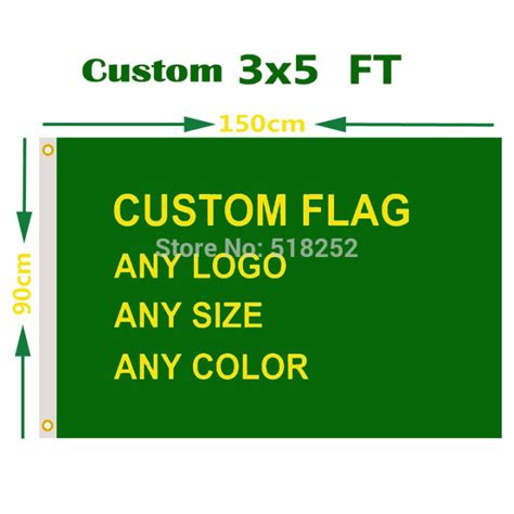 Custom Flag 3x5 FT Flying Banner Printing Any Size 100D Polyester ...