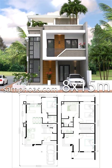 2 floor houses wothout roofs. | House construction plan, House ...