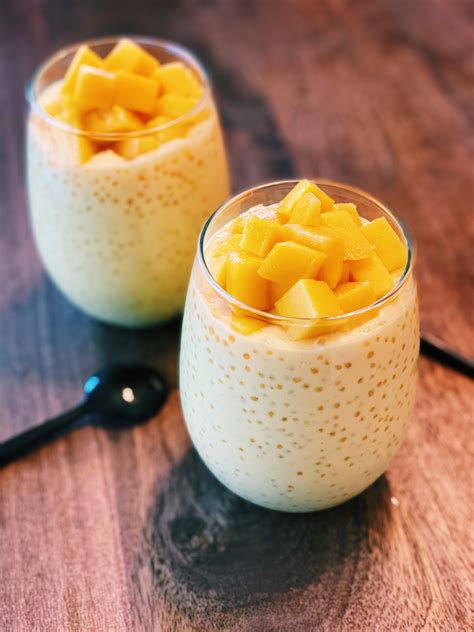 The BEST Creamy Mango Sago - Only 4 Ingredients! - Tiffy Cooks