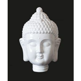 Modrest Modern White Buddha Head Sculpture