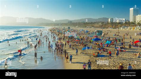 Santa Monica Beach in Los Angeles, California, USA Stock Photo - Alamy