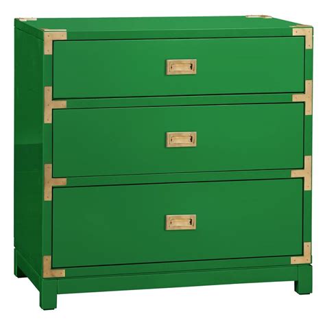 Bungalow 5 Tansu 3-Drawer Green Side Table | Green furniture, Geometric ...