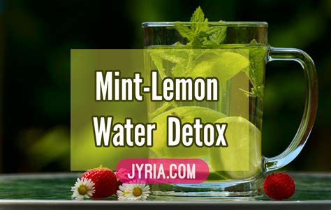 Delicious Mint-Lemon Water Detox | Lemon detox water, Detox drinks