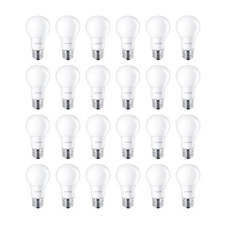 Philips LED 8W = 60W A-Line (A19) Daylight Non-Dimmable (5000K) - Case of 24 Bulbs | The Home ...