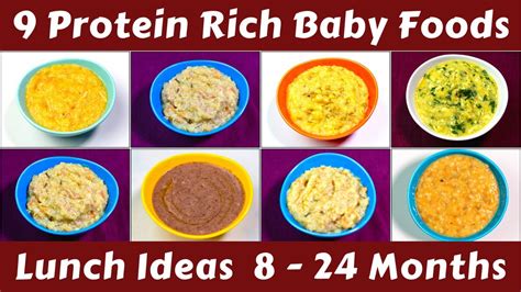 9 Protein Rich Lunch Ideas || Baby Foods || Healthy Lunch Ideas for Babies and Toddlers - The ...