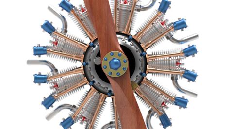 9 Cylinder Radial Engine Animation - Other - 3D CAD model - GrabCAD