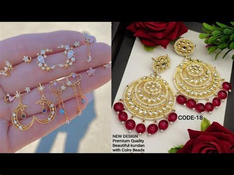 Latest earrings design 2021 | Meesho earrings haul | Trendy jewellery ...