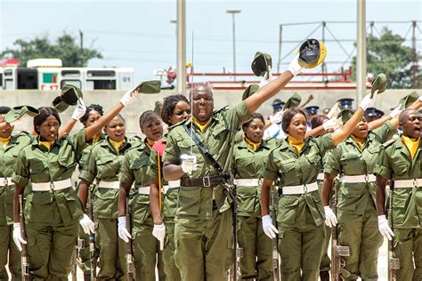 Zambian Officers Salute