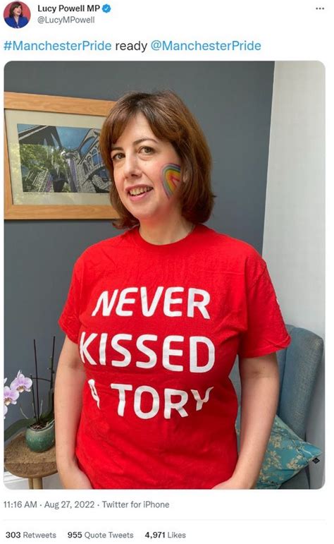 Lucy Powell causes a debate over her choice of t-shirt at Pride... while Bury MP is forced to ...