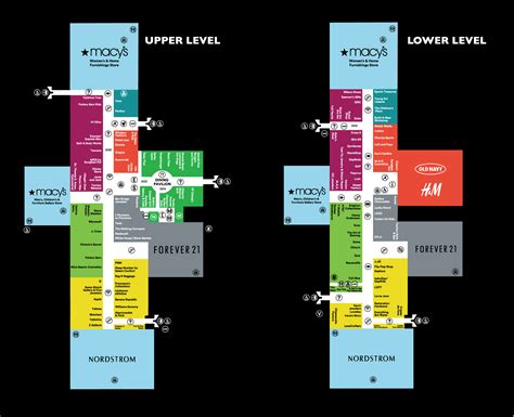 Mall Map of The Shops at Mission Viejo, a Simon Mall - Mission Viejo, CA