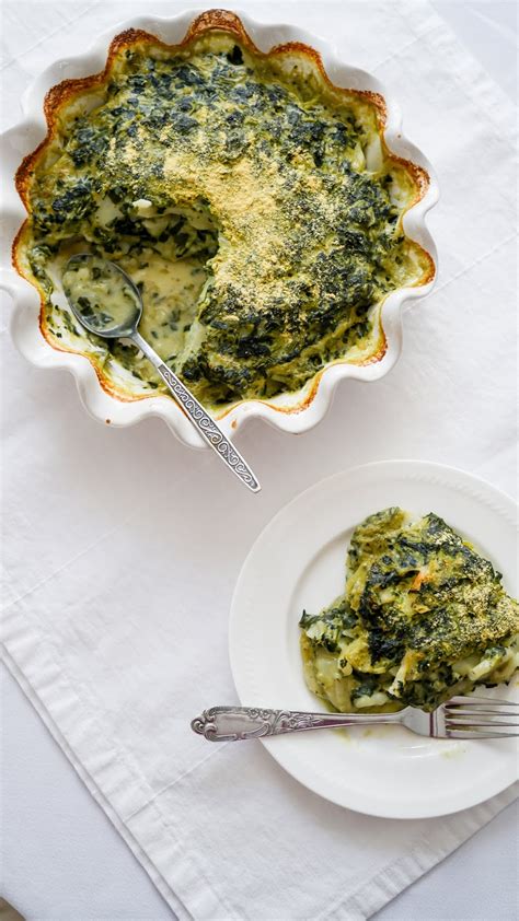 Potato and spinach casserole (vegan)