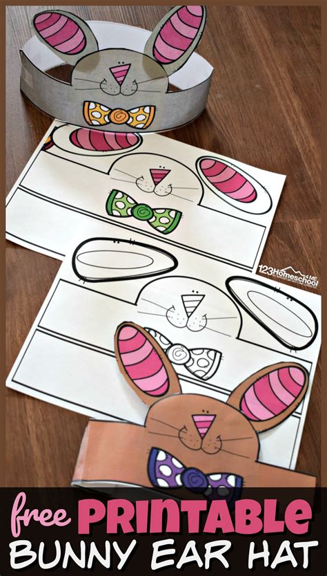 Easter Bunny Hat Template - Printable Word Searches