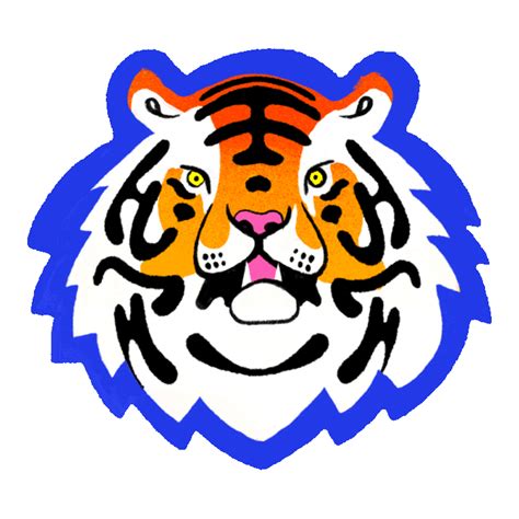 Tiger Stripes Yes Sticker by MUTI