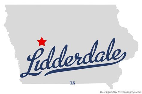 Map of Lidderdale, IA, Iowa