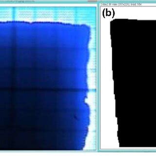 Original image from heating microscopy (a) and image after segmentation... | Download Scientific ...