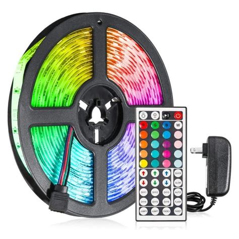 16ft Multicolor Flexible LED Tape Strip Light Kit Waterproof with ...