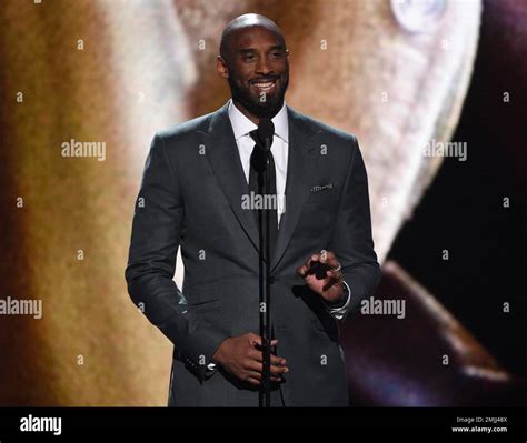 Kobe Bryant present the Arthur Ashe award for courage at the ESPY ...