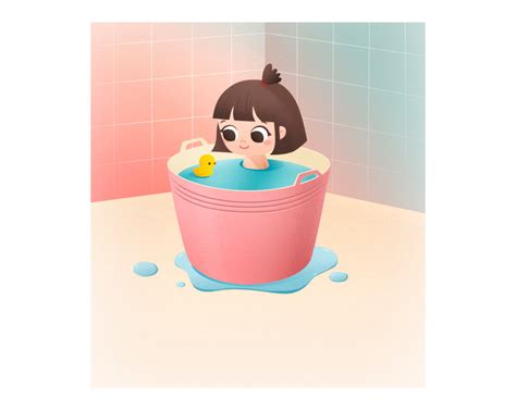 Bath with bath duck on Behance