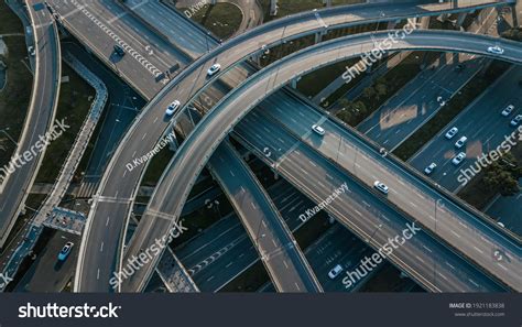 Top Aerial Drone View Elevated Road Stock Photo 1921183838 | Shutterstock