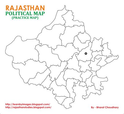 Free Printable Blank Map Of Rajasthan Template Outline, 54% OFF