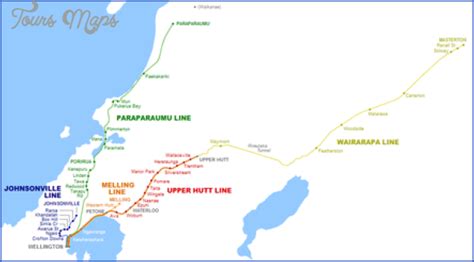 New Zealand Railways Map - ToursMaps.com