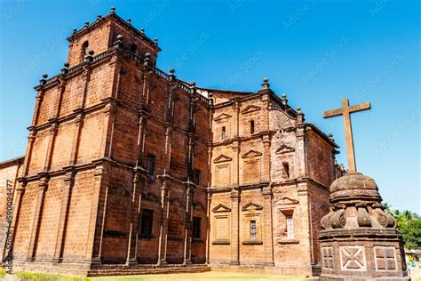 Exterior of the Basilica of Bom Jesus in Old Goa, Goa Velha, Goa, India ...