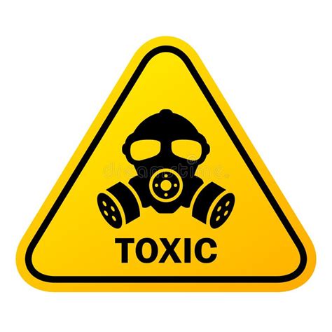 Toxic Chemicals Danger Sign Stock Vector - Illustration of dangerous ...