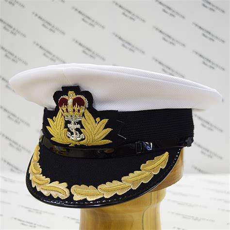 US Navy Commander Or Captain Hat, USA United States Peak Cap With ...