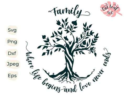 Family Tree Svg Tree Svg Family Svg Tree of Life Svg Tree | Etsy UK