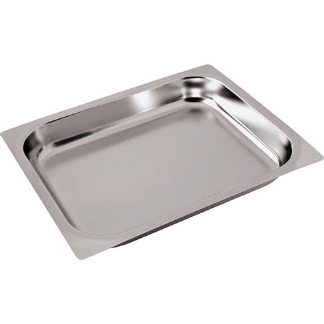 Paderno World Cuisine Baking Pan 1/1 GN, 1.5" Deep, Stainless Steel, 14302-04 - Walmart.com ...