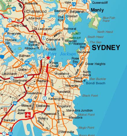 Suburbs Of Sydney Australia Map