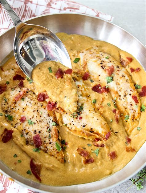 One Pan Bacon and Dijon Mustard Chicken » Sea Salt Savorings