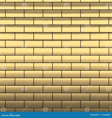 Gold Brick Wall Background. Yellow Bricks Texture Seamless Pattern ...