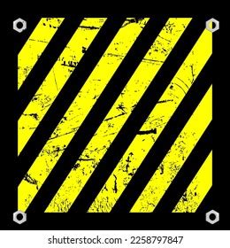 Warning Sign Board On Black Stock Vector (Royalty Free) 2258797847 ...