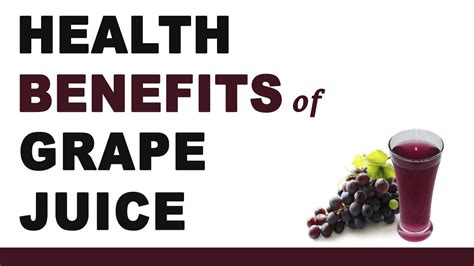 Grape Juice Health Benefits - YouTube