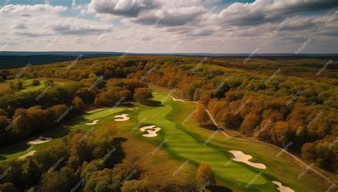 Premium AI Image | The golf course at the lodge at blue sky