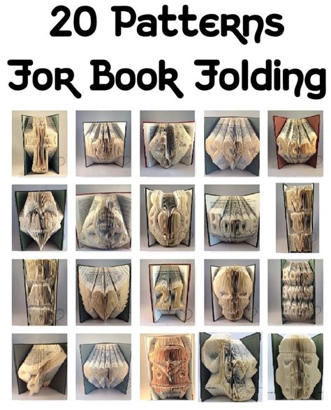 20 Patterns for Book folding patterns, book art, to create your folded books in 2020 | Folded ...