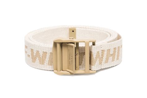 Off-White™ Beige & Gold Industrial Belt | Hypebae