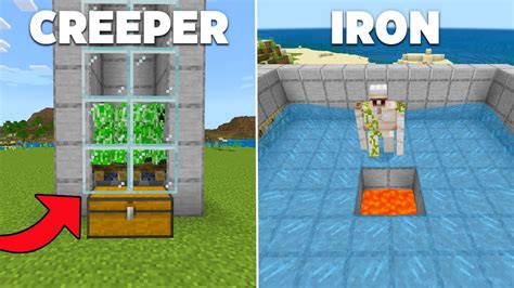 TOP 3 Farms for Beginners in Minecraft Bedrock 1.19! (Iron Farm ...