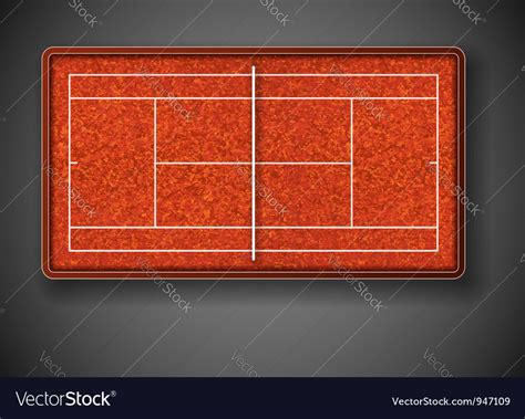 Tennis court Royalty Free Vector Image - VectorStock