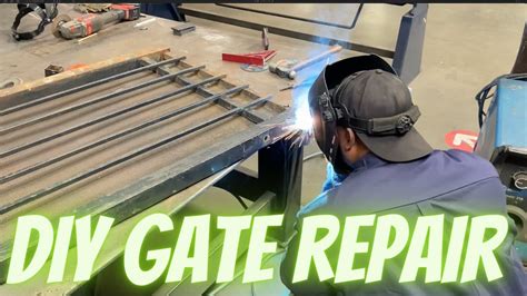 METAL GATE REPAIR HOW TO - YouTube