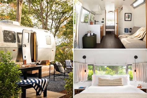 This Airstream Camper Was Updated With A Modern Interior To Create A ...