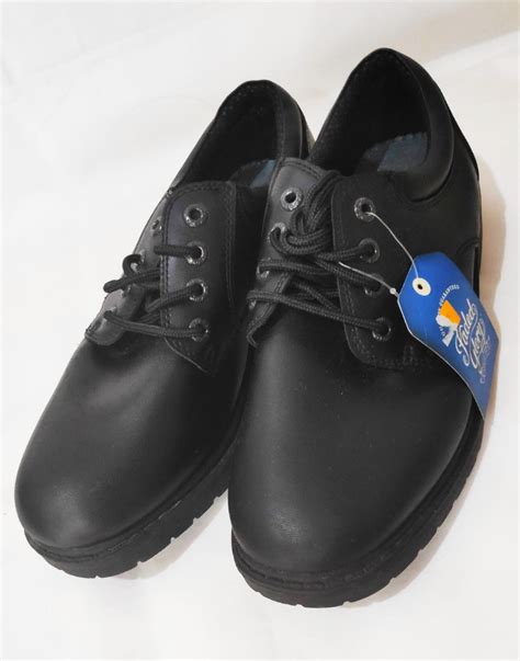 Faded Glory Men's Black Leather Shoes US9, Men's Fashion, Footwear ...